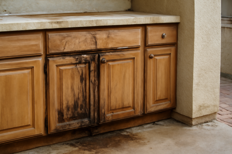 Cabinet Water Damage Repair